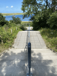 The staircase from the Rampweg road to the West Repart beach