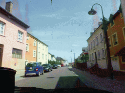 The Route du Vin road at Schengen, viewed from the car