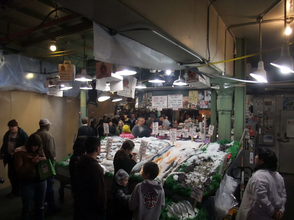 Fish market in Pike Place Market