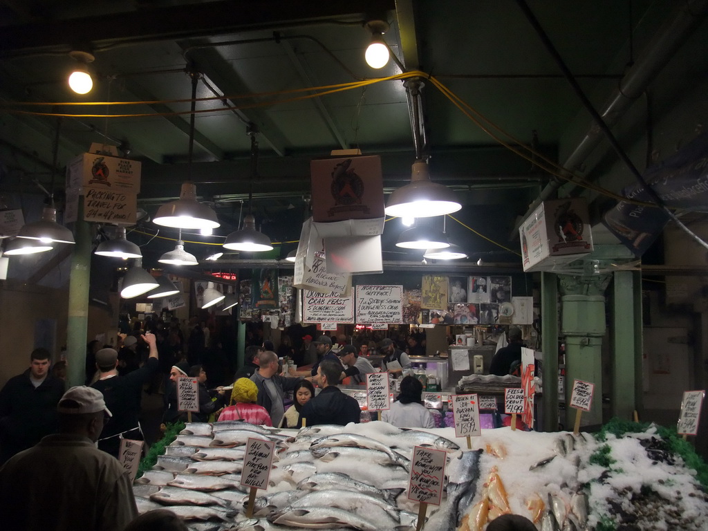 Fish market in Pike Place Market