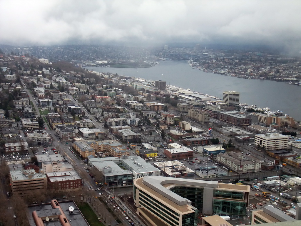 Lake Union and the Bill & Melinda Gates Foundation Headquarters, viewed from the Space Needle