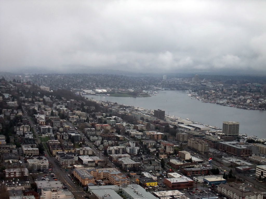 North part of Lake Union, viewed from the Space Needle