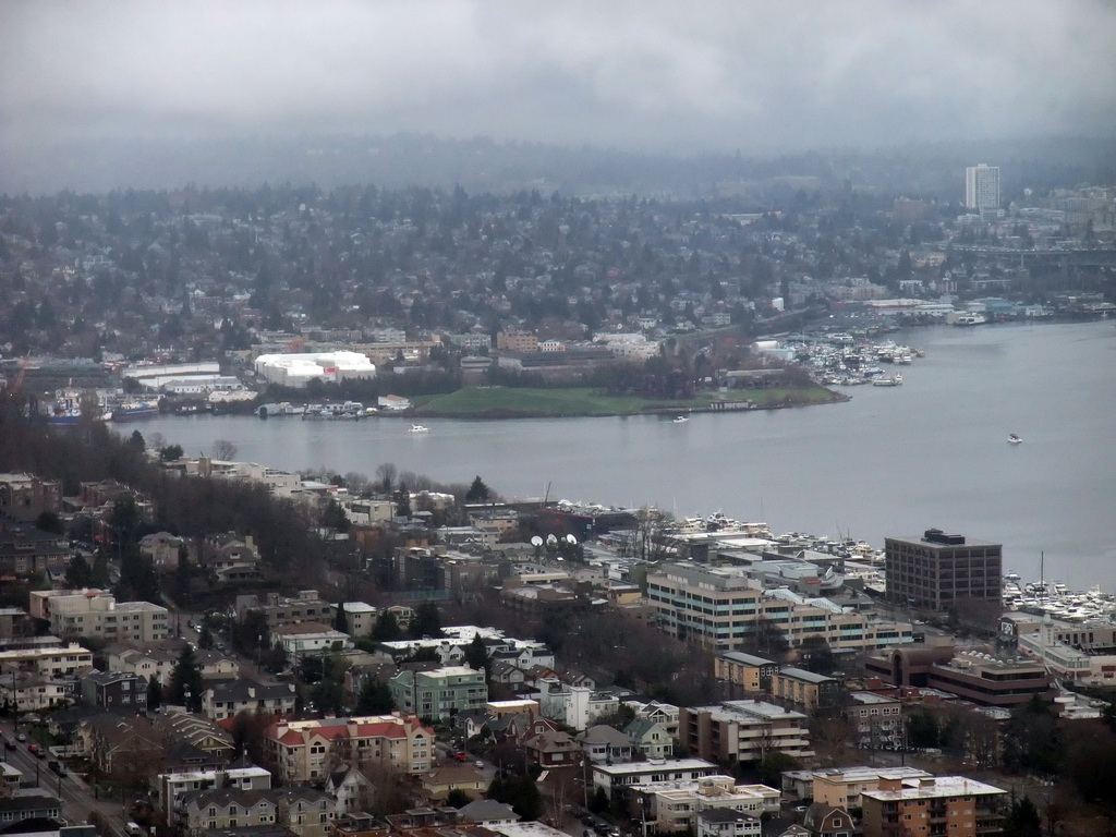 Northwest part of Lake Union, viewed from the Space Needle