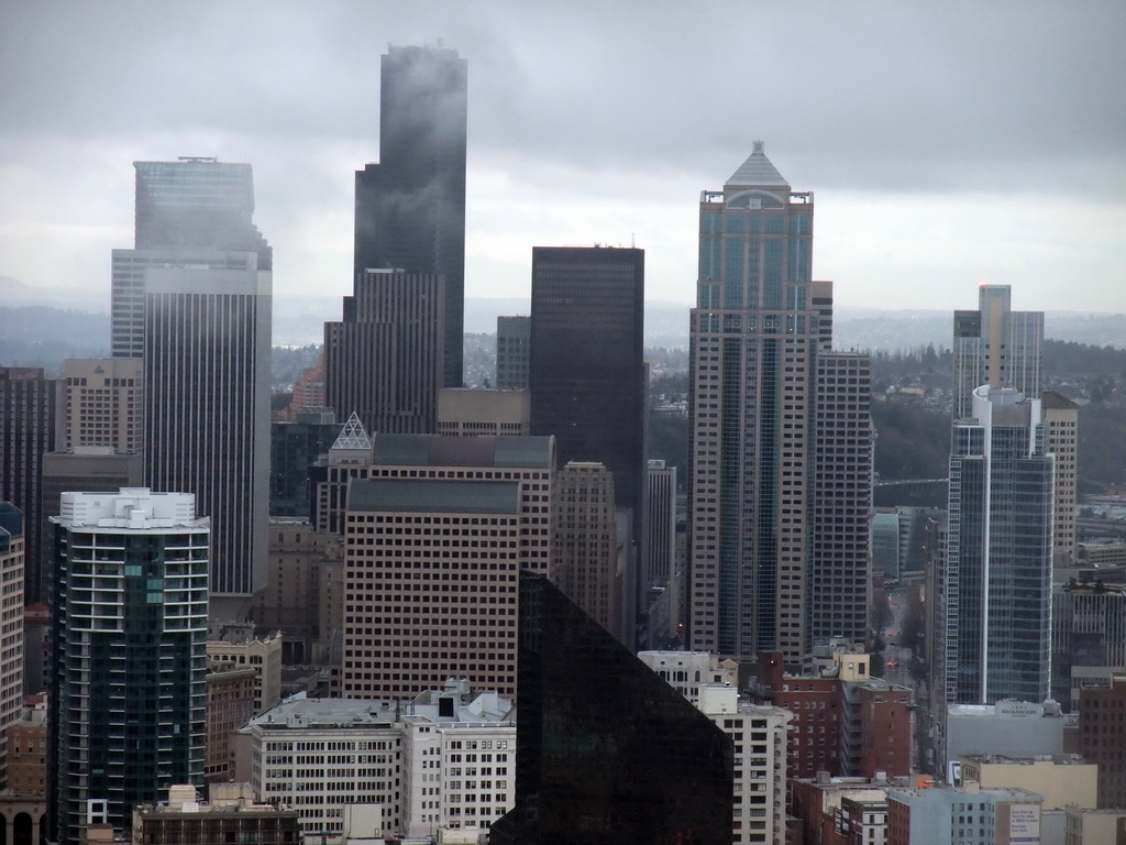 Skyline of Seattle, viewed from the Space Needle