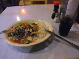 Dinner in the Mongolian Grill restaurant in Bothell