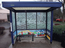 Bus stop at Northeast Bothell Way in Bothell