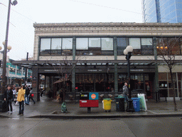 Starbucks store at the crossing of 1st Avenue and Pike Street