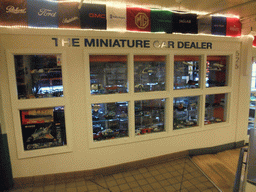 Miniature car dealer at Pike Place Market