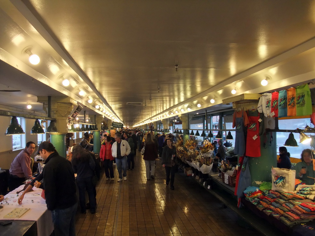 Flower shops at Pike Place Market