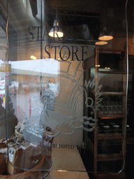 Window at the Original Starbucks Store at Pike Place