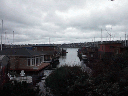 Boat houses at the west side of Lake Union