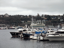 Boats at the west side of Lake Union