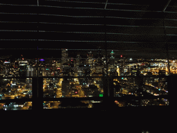 Skyline of Seattle, viewed from the Space Needle, by night