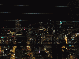 Skyline of Seattle, viewed from the Space Needle, by night