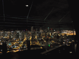 Skyline of Seattle, viewed from the Space Needle, by night