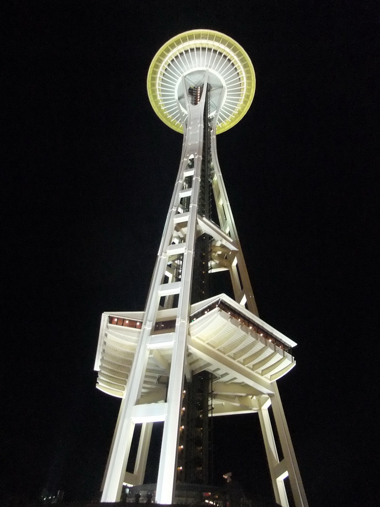 The Space Needle, by night