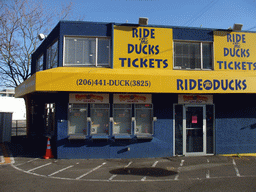 Ride the Ducks ticket booth at Broad Street