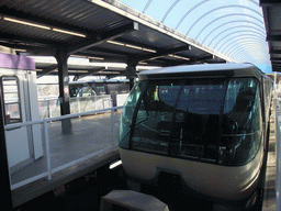 Monorail train at the Seattle Center station