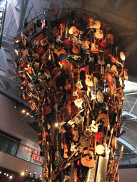 Guitar wall `IF VI WAS IX: Roots and Branches` at the Experience Music Project Science Fiction Museum