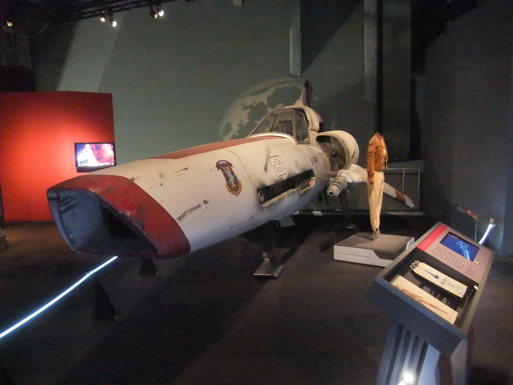 Colonial Viper Mark II spaceship from the 1978 Battlestar Galactica series at the Experience Music Project Science Fiction Museum