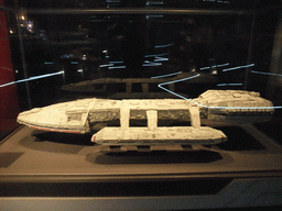 Scale model of the Battlestar Galactica spaceship from the 1978 Battlestar Galactica series at the Experience Music Project Science Fiction Museum