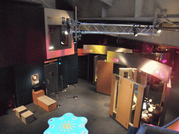 Ground floor of the Sound Lab, viewed from the upper floor at the Experience Music Project Science Fiction Museum