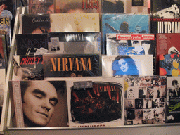 LP records of Nirvana and others at the music shop of the Experience Music Project Science Fiction Museum