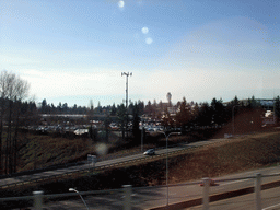Seattle-Tacoma International Airport, viewed from the Link Light Rail train from Seattle