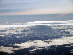 Mount Rainier, viewed from the airplane to New York