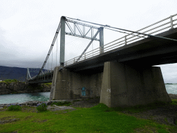 The Ölfusárbrú bridge over the Ölfusá river, viewed from the parking place of Hotel Selfoss