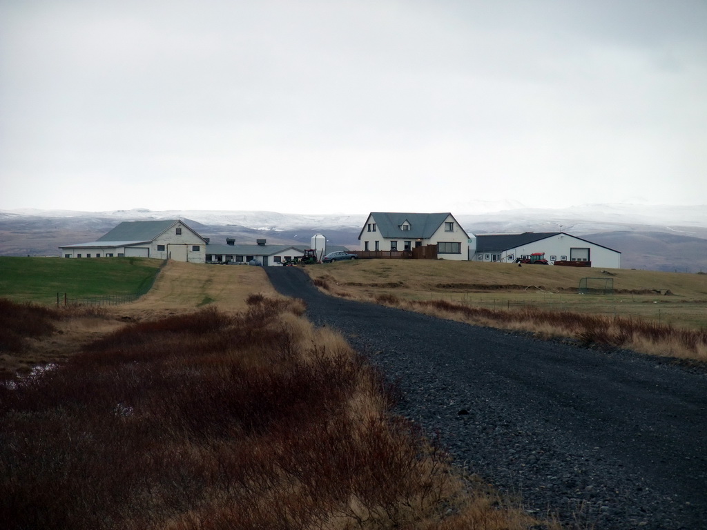 Town near the Seljalandsfoss waterfall