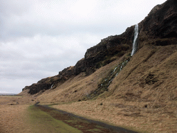 Two smaller waterfalls north of the Seljalandsfoss waterfall