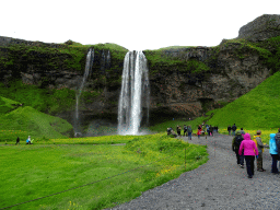 The Seljalandsfoss waterfall