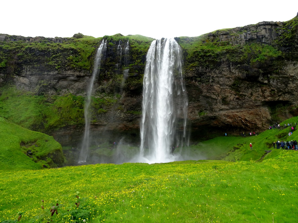 The Seljalandsfoss waterfall