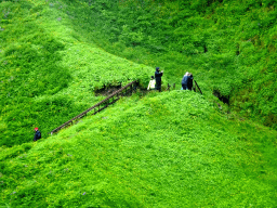 The northern staircase at the Seljalandsfoss waterfall