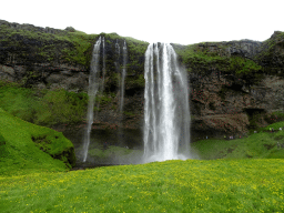 The Seljalandsfoss waterfall