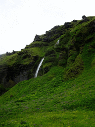 Smaller waterfall at the north side of the Seljalandsfoss waterfall