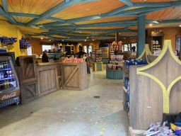 Interior of the Exploria Magica attraction and Mundo Magica shop at the Port Laguna section at the Toverland theme park