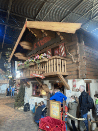 Front of the Maximus` Blitz Bahn attraction at the Wunderwald section at the Toverland theme park