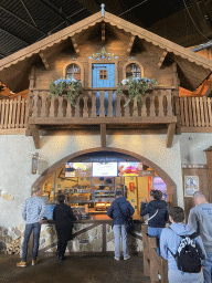 Front of the Waldstub restaurant at the Wunderwald section at the Toverland theme park