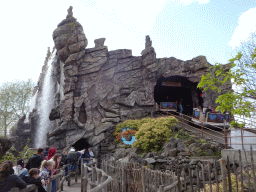 Front of the Djengu River attraction at the Magische Vallei section at the Toverland theme park