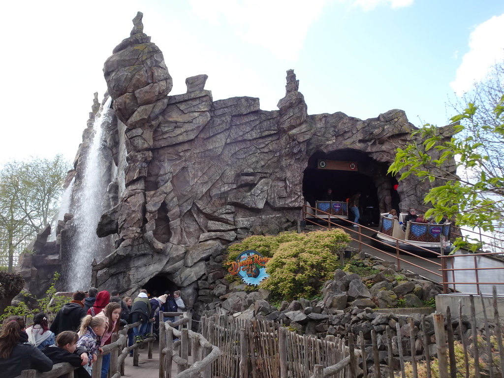 Front of the Djengu River attraction at the Magische Vallei section at the Toverland theme park