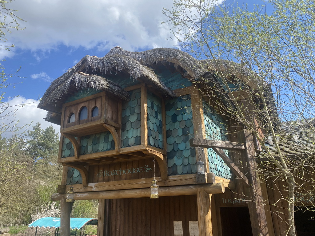 Front of the Merlin`s Quest attraction at the Avalon section at the Toverland theme park