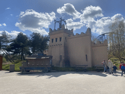 Gate at the Ithaka section at the Toverland theme park