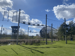 The Kletterparcours attraction at the Wunderwald section at the Toverland theme park