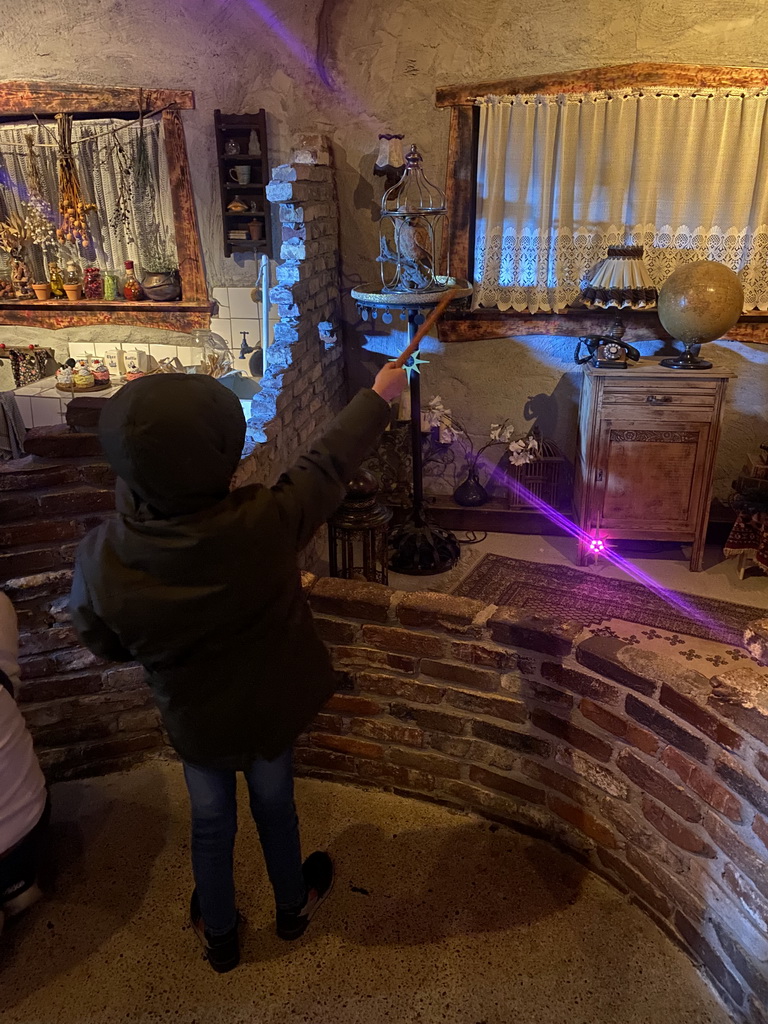 Max at the Villa Toverhoed attraction at the Land van Toos section at the Toverland theme park