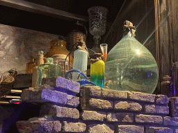 Bottles and vases at the Villa Toverhoed attraction at the Land van Toos section at the Toverland theme park