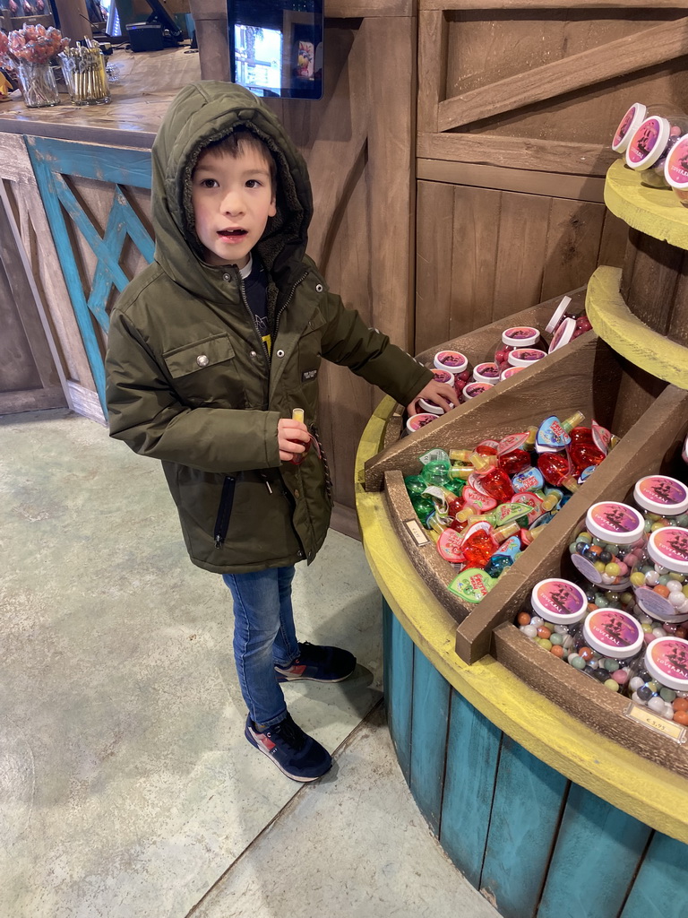 Max at the Exploria Magica attraction and Mundo Magica shop at the Port Laguna section at the Toverland theme park