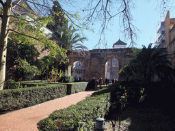 The Lion`s Courtyard (Patio del Leon) at the Alcázar of Seville