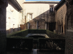 The Patio del Yeso courtyard at the Alcázar of Seville